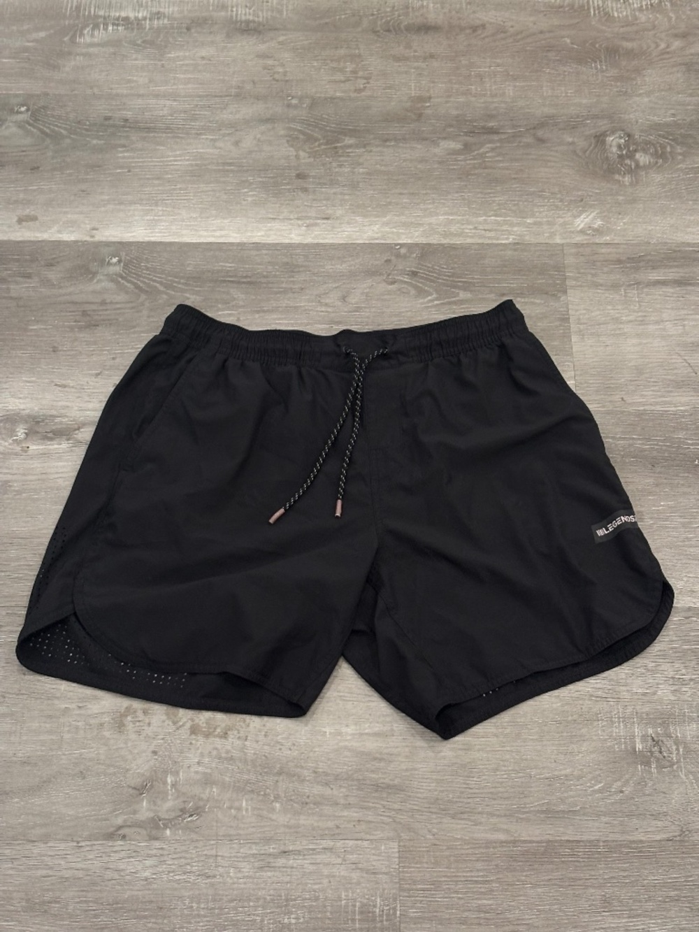 Legends Luka HD Black Shorts Mens L 7" Linerless Performance Gym